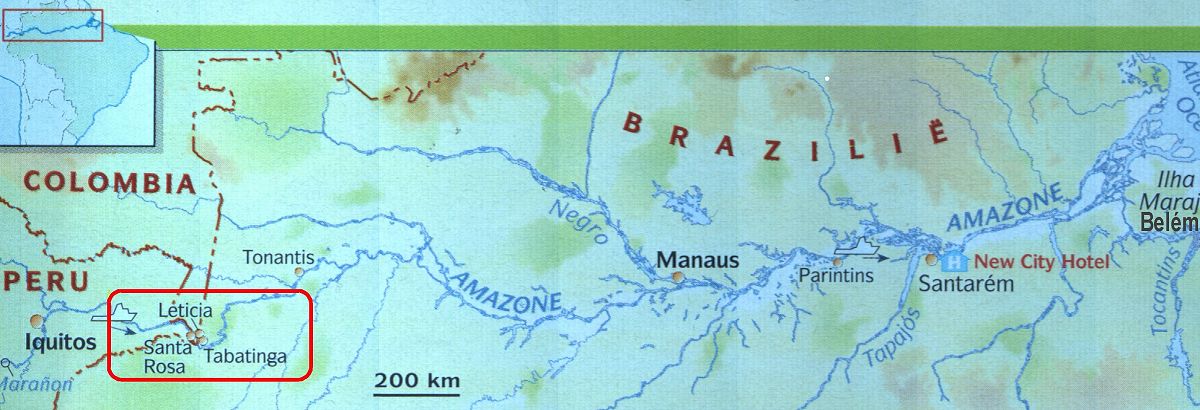 Kaart Amazone